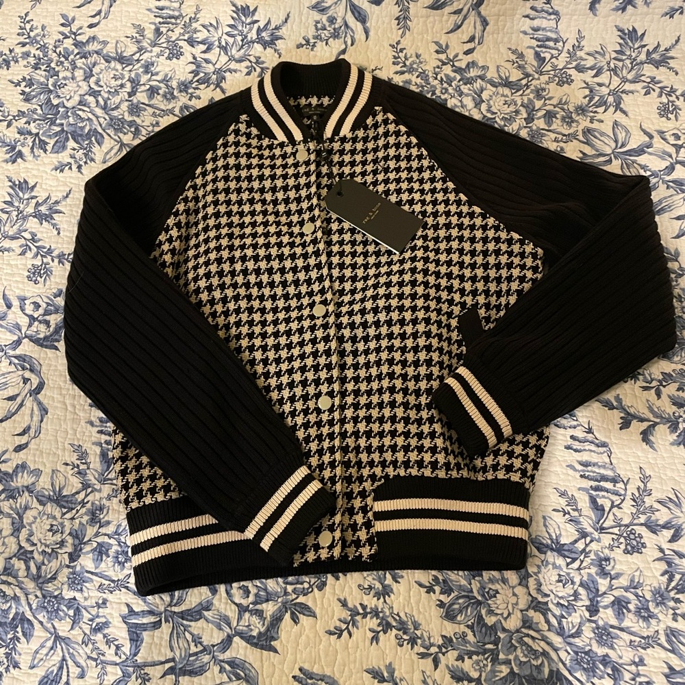 NWT rag & bone Courtney Bomber jacket Wmns M